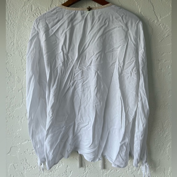 Farm Rio tunic blouse, gold trim - Picture 2 of 3